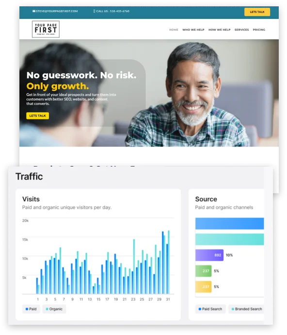 Your Page First develops websites for a strong digital online presence, integrating custom design, SEO, and mobile optimization for growth.